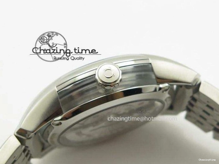 0805 De Ville Hour Vision Co-Axial 41mm SS V6F Best Edition Black Dial On SS Bracelet A BestValue 8277